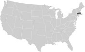麻萨诸塞州地图