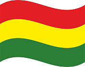 玻利维亚挥舞着国旗