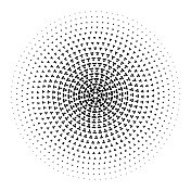 小用户图标在圆形模式,径向大小梯度 小用户图标在圆形模式,径向大小梯度