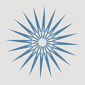 径向对称爆设计元素