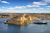 马耳他-地中海旅游目的地，堡圣安杰洛在比尔古