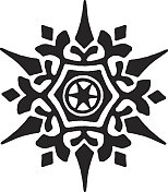 装饰星星的插图