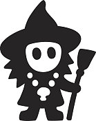 女巫拿着扫帚 女巫拿着扫帚