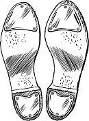 鞋底的插图 鞋底的插图