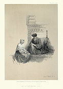 信作者，埃及开罗，维多利亚19世纪，大卫罗伯茨