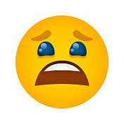 疲惫的脸表情符号 疲惫的脸表情符号