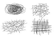 一套徒手潦草的图案