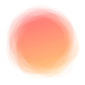 橙色斑点云，不均匀固体堆叠多个斑点，透明