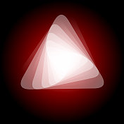 红色,堆叠多个圆角三角形 红色,堆叠多个圆角三角形