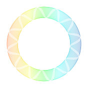 由彩虹色线构成的扭曲波浪图案 由彩虹色线构成的扭曲波浪图案