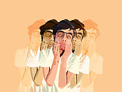 少年男孩的表情 少年男孩的表情