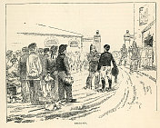 法国军队的新兵,士兵,法国巴黎,19世纪 法国军队的新兵,士兵,法国巴黎,19世纪