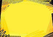 黄色和黑色油漆标记笔框