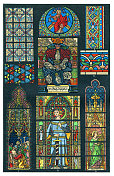 1898年科隆和布鲁日大教堂的玻璃艺术