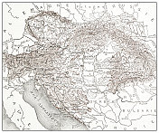 古法国奥匈帝国地图