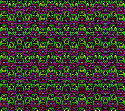 无缝抽象背景的多色正方形像素化形状