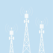5 g的概念。发射塔天线 5 g的概念。发射塔天线