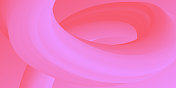 粉红色渐变背景上的流体抽象设计