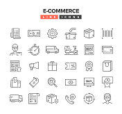 电子商务线路图标