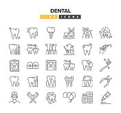 牙科线图标集