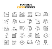 物流线图标集 物流线图标集