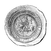 德国银苞片，12世纪晚期