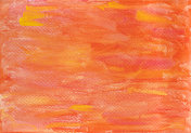 简单的橙色和黄色水彩画抽象的背景纹理