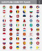 欧洲国家国旗纽扣