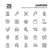 花园线图标集
