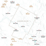 VT Lamoille Johnson矢量路线图
