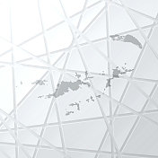 英属维尔京群岛地图与网状网络的白色背景