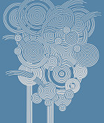 多层圆形图案背景 多层圆形图案背景