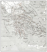 古法国希腊地图