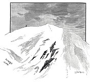 多洛米人，胡椒在Penia peak, 3360米