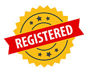 注册-印章，印，印章模板。难看的东西效果。向量股票插图