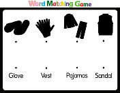 教育插图匹配的词语为幼儿。学习单词搭配图片。如布类所示