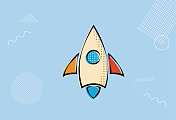 火箭图标说明。 火箭图标说明。