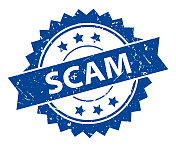 诈骗-印章，印，印章模板。难看的东西效果。向量股票插图