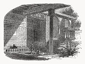 埃及民居建筑(摩尔风格)，木刻，1862年出版