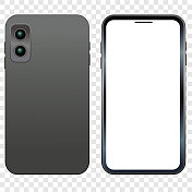 透明底座上的现实智能手机 透明底座上的现实智能手机