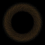 金色灯光的漩涡