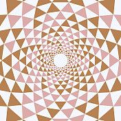 粉棕色，三角形漩涡图案