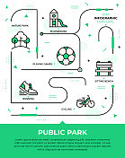 公园信息图设计