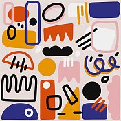 图案具有丰富多彩的几何形状 图案具有丰富多彩的几何形状