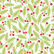 圣诞无缝图案。