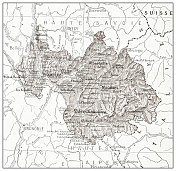 法国萨瓦古地图(département)