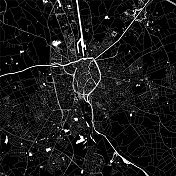 布鲁日,比利时矢量地图 布鲁日,比利时矢量地图