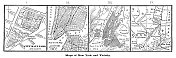 1867年雕刻的纽约和附近的地图