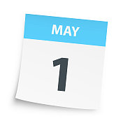 5月1日――白底日历