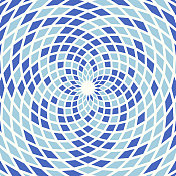 浅、深蓝色“水”色,菱形漩涡纹 浅、深蓝色“水”色,菱形漩涡纹